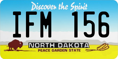 ND license plate IFM156