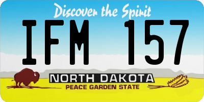ND license plate IFM157