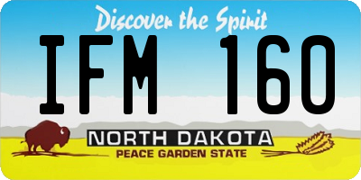 ND license plate IFM160