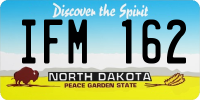 ND license plate IFM162