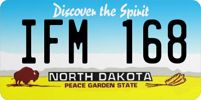 ND license plate IFM168