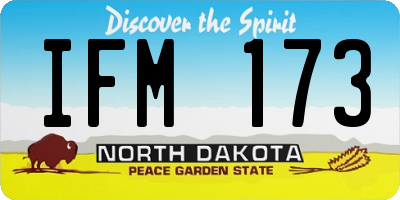 ND license plate IFM173