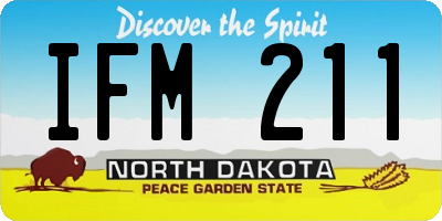 ND license plate IFM211