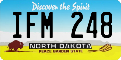 ND license plate IFM248