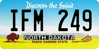 ND license plate IFM249