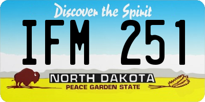 ND license plate IFM251