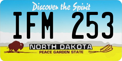 ND license plate IFM253