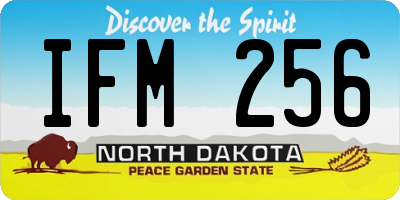 ND license plate IFM256