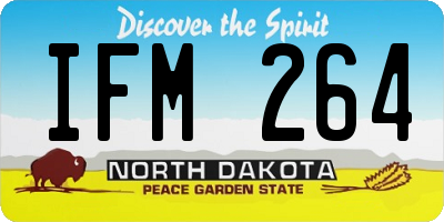 ND license plate IFM264