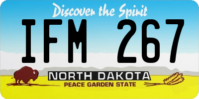ND license plate IFM267