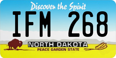 ND license plate IFM268