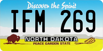 ND license plate IFM269