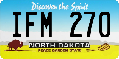 ND license plate IFM270