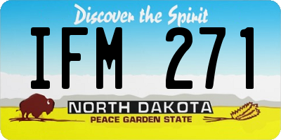 ND license plate IFM271