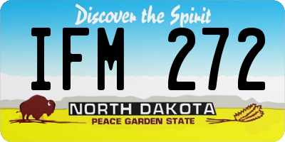ND license plate IFM272