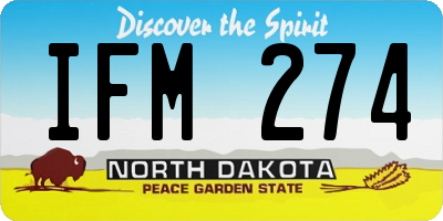 ND license plate IFM274
