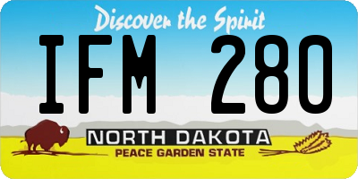 ND license plate IFM280