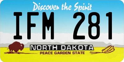 ND license plate IFM281