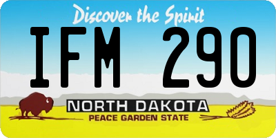 ND license plate IFM290