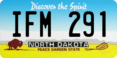 ND license plate IFM291