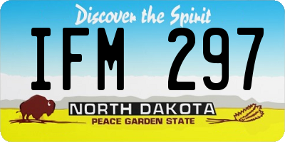 ND license plate IFM297