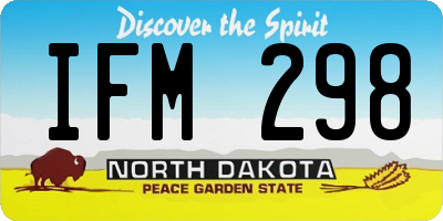 ND license plate IFM298