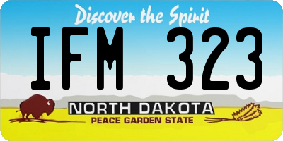 ND license plate IFM323
