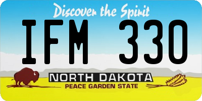 ND license plate IFM330