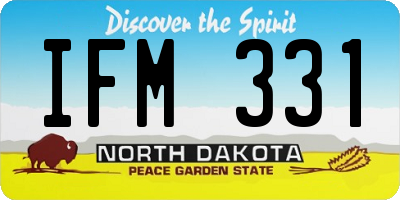 ND license plate IFM331