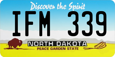 ND license plate IFM339