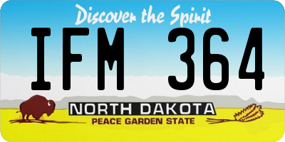 ND license plate IFM364