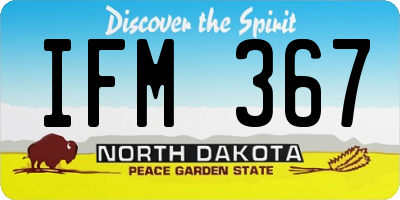 ND license plate IFM367