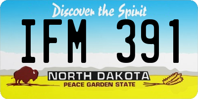 ND license plate IFM391