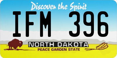 ND license plate IFM396