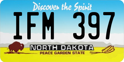 ND license plate IFM397