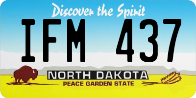 ND license plate IFM437