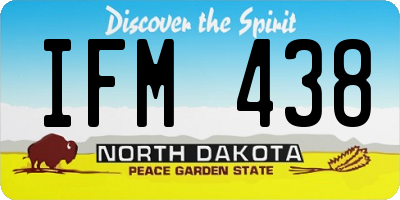 ND license plate IFM438