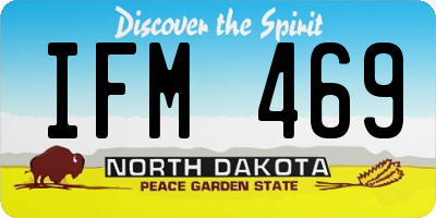 ND license plate IFM469