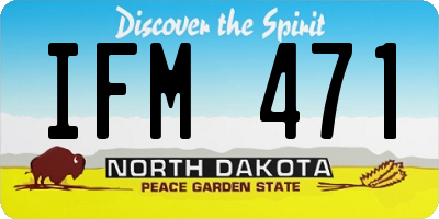 ND license plate IFM471