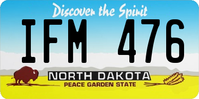 ND license plate IFM476