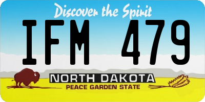 ND license plate IFM479