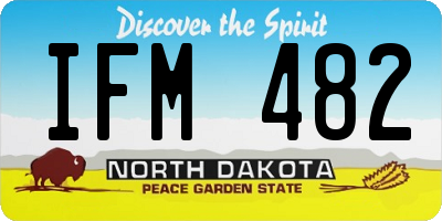 ND license plate IFM482