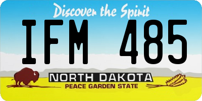 ND license plate IFM485