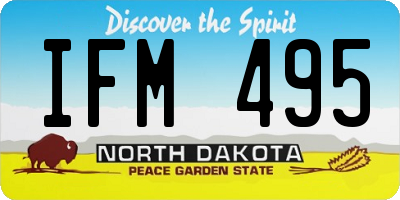 ND license plate IFM495
