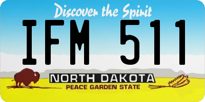 ND license plate IFM511