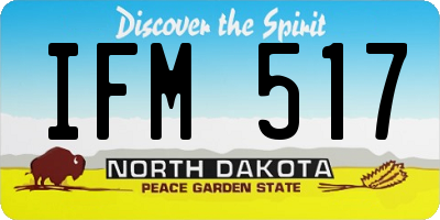 ND license plate IFM517