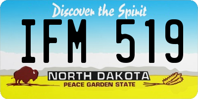 ND license plate IFM519