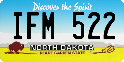 ND license plate IFM522