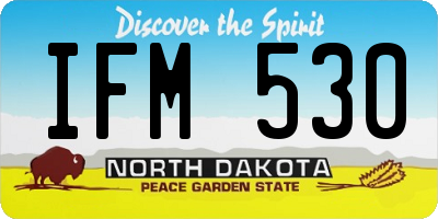 ND license plate IFM530