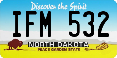 ND license plate IFM532